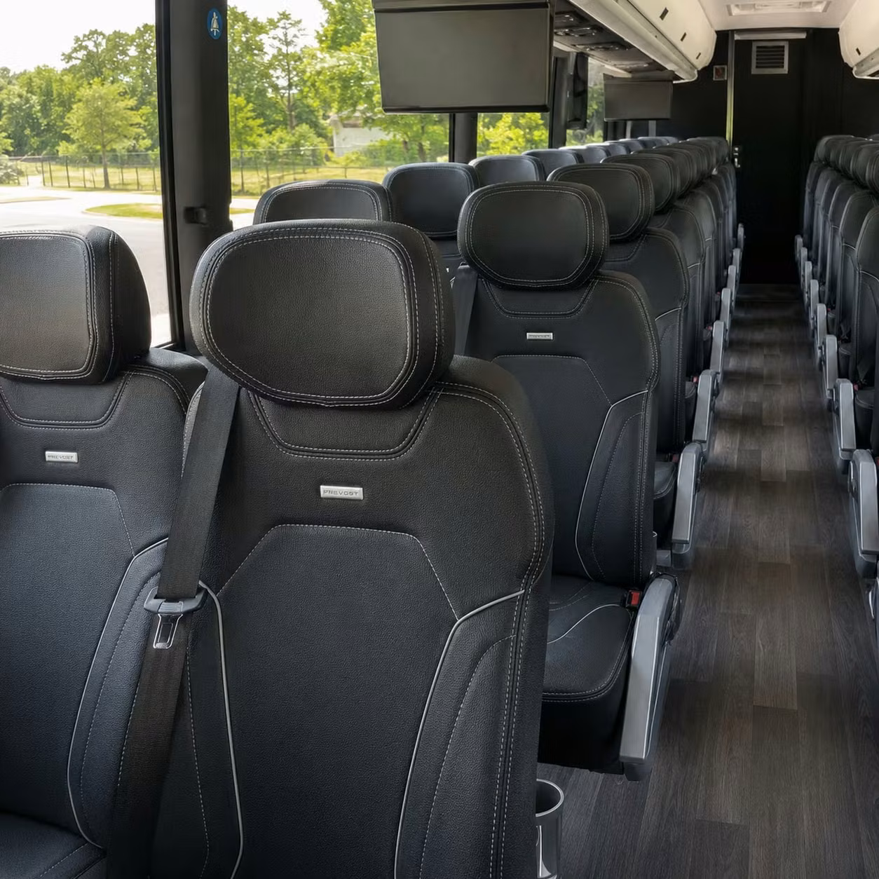 mesquite charter bus interior
