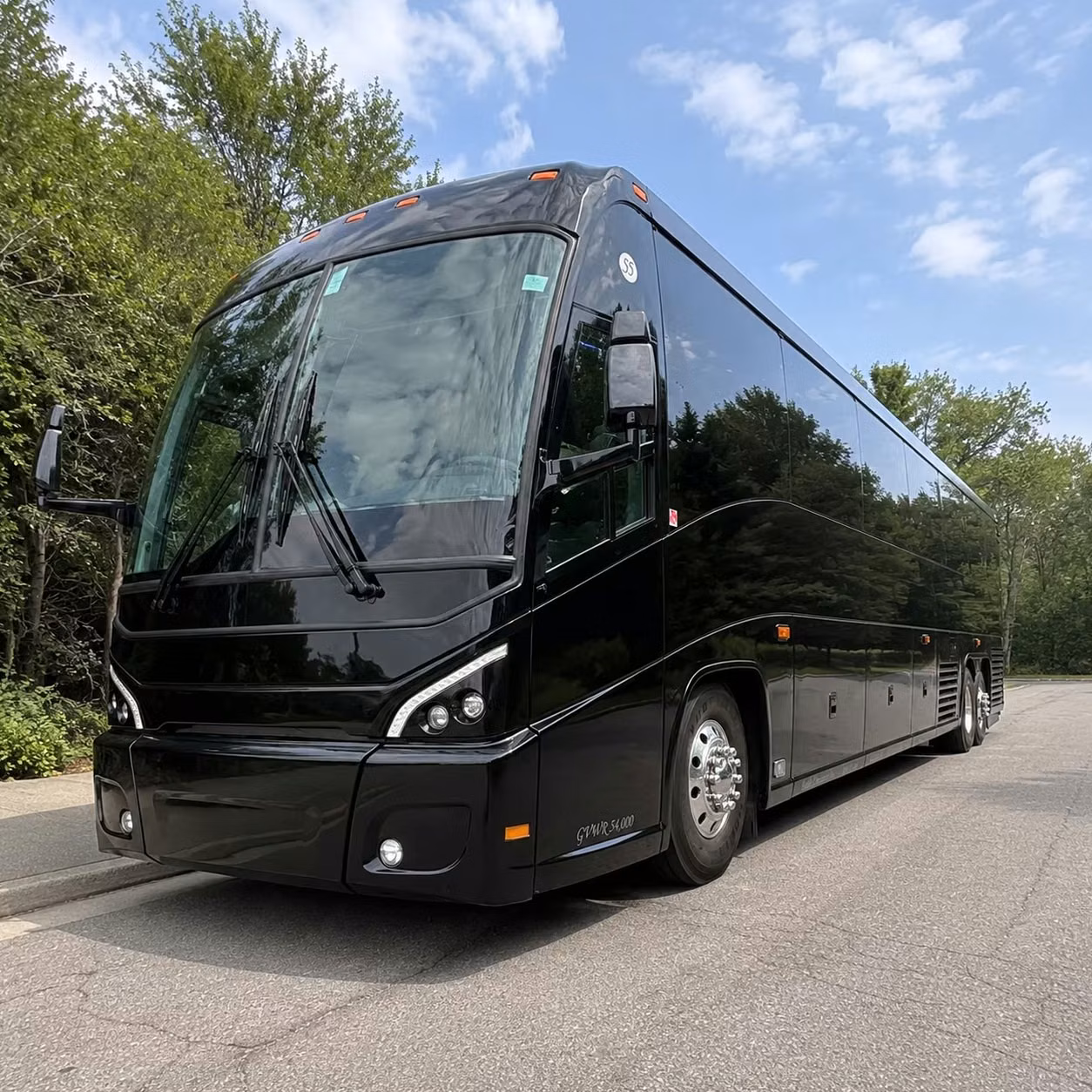 mesquite charter bus rental exterior