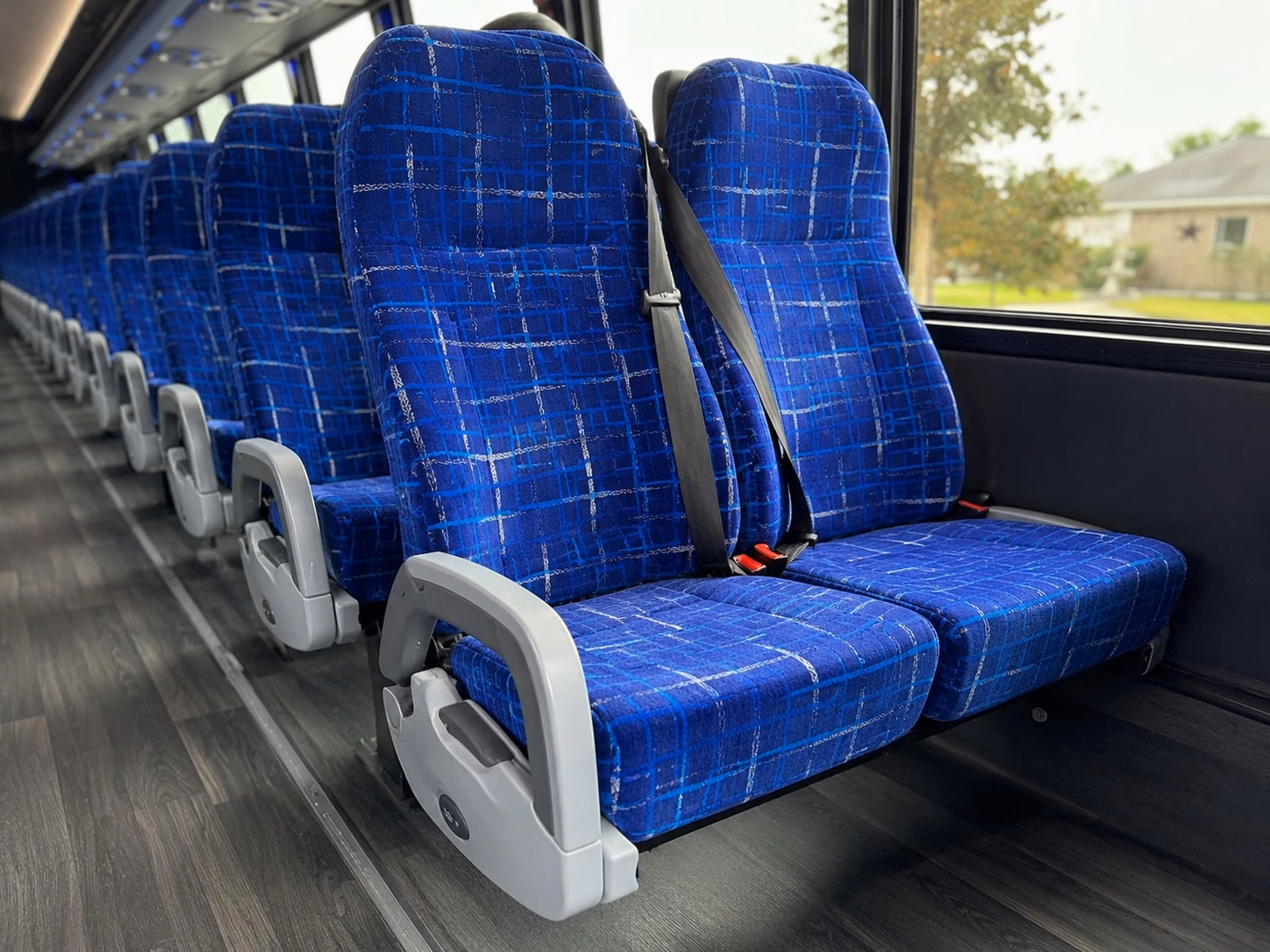 mesquite charter bus rental inside